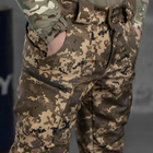 Утепленные мужские Брюки SoftShell с Высоким Поясом / Плотные Штаны на флисе пиксель размер 2XL - изображение 5