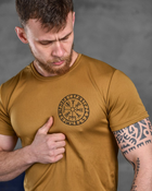 Тактична футболка потоотводяща odin кайот руни M - зображення 4