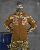 Тактична флісування куртка battle combo кайот S - зображення 1