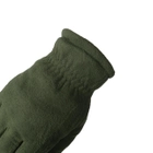 Перчатки флисовые с искусственным мехом олива - изображение 9