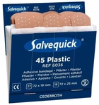 Набор пластырей Salvequick plastic plasters 2 sizes refill (7310610060367) - изображение 1