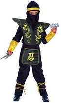 Strój karnawałowy Ciao Czarny Ninja 10-12 lat 135 cm (8026196976594) - obraz 1