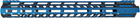 Цівка Leapers UTG PRO Ultra Slim15" для AR15. M-LOK Чорний/Синій - зображення 2