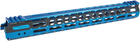 Цівка Leapers UTG PRO Ultra Slim15" для AR15. M-LOK Чорний/Синій - зображення 4
