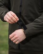 Куртка ветровка тактическая с капюшоном Trajectory c водооталкивающей мембраной Олива XL - изображение 7
