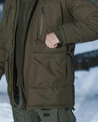 Куртка парка зимняя -20°C Исландия холлофайбер 300 Олива XL - изображение 9