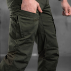 Мужские крепкие Брюки Kayman с накладными карманами / Плотные Брюки коттон олива размер 2XL - изображение 3