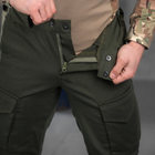 Мужские крепкие Брюки Kayman с накладными карманами / Плотные Брюки коттон олива размер 2XL - изображение 8