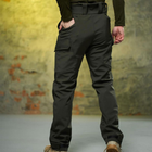 Утепленные мужские брюки Intruder Peak Softshell с 6-ю карманами / Плотные Брюки на флисе хаки размер XXL - изображение 3