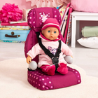Автокрісло для ляльки Bayer Deluxe Рожеве 46 см (4003336675672) - зображення 3