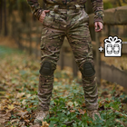 Зимние мужские Штаны на Флисе + Подарок Наколенники / Износостойкие брюки мультикам размер 3XL - изображение 1