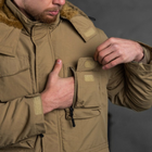 Чоловіча вологозахищена куртка-жилет з хутряним утеплювачем / Трансформер 2в1 "Outdoor" койот розмір M - зображення 8