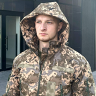 Чоловіча Демісезонна Куртка Soft Shell на Флісі з прогумованими замками піксель розмір M - зображення 5