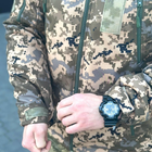 Чоловіча Демісезонна Куртка Soft Shell на Флісі з прогумованими замками піксель розмір M - зображення 8