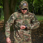 Демісезонна чоловіча Куртка Combat Softshell на флісі з Капюшоном та Липучками під шеврони мультикам розмір M - зображення 3