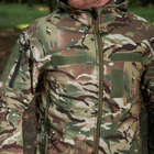 Демісезонна чоловіча Куртка Combat Softshell на флісі з Капюшоном та Липучками під шеврони мультикам розмір M - зображення 6