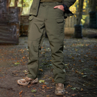 Костюм мужской на флисе Куртка + Брюки олива / Демисезонный Комплект Softshell размер 2XL - изображение 4