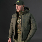 Мужская зимняя Куртка Thermo-Loft на флисе с Липучками под шевроны олива размер L - изображение 2