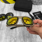 Защитные очки Daisy C5 с четырьмя сменными линзами и чехлом койот размер универсальный - изображение 8