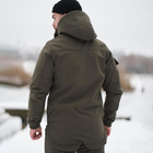 Мужская демисезонная Куртка Intruder SoftShell с капюшоном хаки размер L - изображение 3
