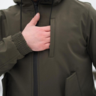 Мужская демисезонная Куртка Intruder SoftShell с капюшоном хаки размер L - изображение 6