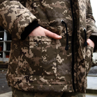 Чоловіча зимова Куртка з капюшоном на синтепоні / Парка піксель розмір S - зображення 6