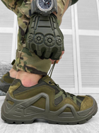 Мужские Кожаные Кроссовки Scooter с мембраной / Водонепроницаемая обувь олива размер 45 - изображение 3
