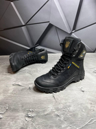 Демисезонные мужские Берцы с патриотическим дизайном и мембраной / Крепкие Ботинки черные размер 44 - изображение 8