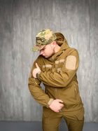 Тактична Куртка вітро-вологозахисна Softshell весна, військова куртка весна/осінь Койот 57 - изображение 4