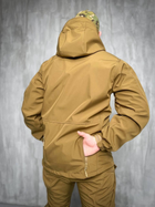 Тактична Куртка вітро-вологозахисна Softshell весна, військова куртка весна/осінь Койот 57 - зображення 6