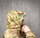 Тактична Куртка вітро-вологозахисна Softshell весна, військова куртка весна/осінь Мультикам 64 - зображення 7