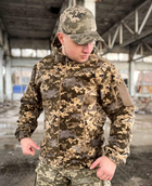 Тактична флісова куртка, куртка флісова для військових фліска Піксель L - зображення 1