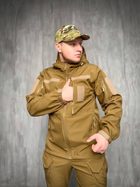 Тактична Куртка вітро-вологозахисна Softshell весна, військова куртка весна/осінь Койот 64 - изображение 3