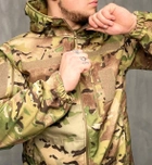 Тактична Куртка вітро-вологозахисна Softshell весна, військова куртка весна/осінь Мультикам 58 - изображение 3