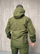 Тактична Куртка вітро-вологозахисна Softshell весна, військова куртка весна/осінь Олива 56 - изображение 8