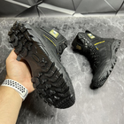 Демісезонні чоловічі Берці з патріотичним дизайном та мембраною / Міцні черевики чорні розмір 45 - зображення 7