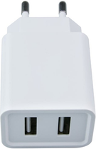 Ładowarka sieciowa DPM 2 x USB biała (5906881212608) - obraz 3