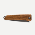 Складной Туристический Нож Forclaz MT500 с Деревянной Ручкой - изображение 4
