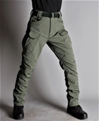 Брюки, штаны тактические, утепленные SoftShell IX7 olive Размер XL - изображение 5