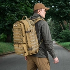 Тактический рюкзак M-Tac на 50 литров с местом для гидратора Trooper Pack Dark Coyote - изображение 7