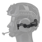 Крепление для активных наушников на каску, шлем Fast чебурашка Wosport HD-ACC-08 Black - изображение 3