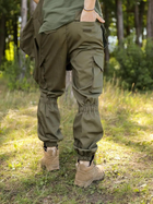 Тактичний літній чоловічий костюм горка Ріп-Стоп куртка та штани Olive 54 - зображення 7