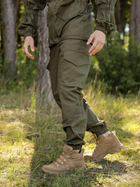 Тактичний літній чоловічий костюм горка Ріп-Стоп куртка та штани Olive 48 - зображення 6