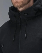 Кофта флисовая мужская Unbreak с карманами и капюшоном Черная S - изображение 5