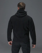 Кофта флисовая мужская Unbreak с карманами и капюшоном Черная XXL - изображение 6