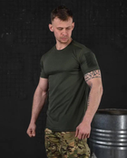 Тактическая мужская потоотводящая футболка XS олива (85654) - изображение 2