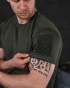 Тактическая мужская потоотводящая футболка S олива (85654) - изображение 4