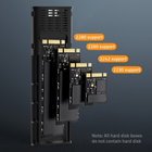 Kieszeń zewnętrzna Qoltec Enclosure NV2271 for drive M.2 SSD NVMe USB Type-C Black - obraz 5