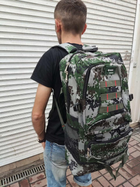 Рюкзак тактический 65 л армейский объем около 35 кг Пиксель - изображение 7