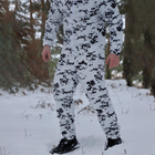 Чоловічий Маскувальний Костюм Куртка + Штани / Маскхалат білий піксель розмір XL - зображення 3